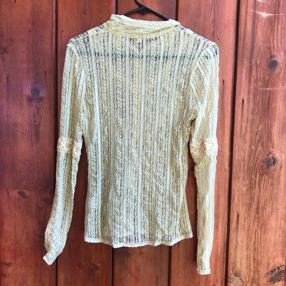 ModCloth| Lace Button Up Shirt - Picture 5 of 5